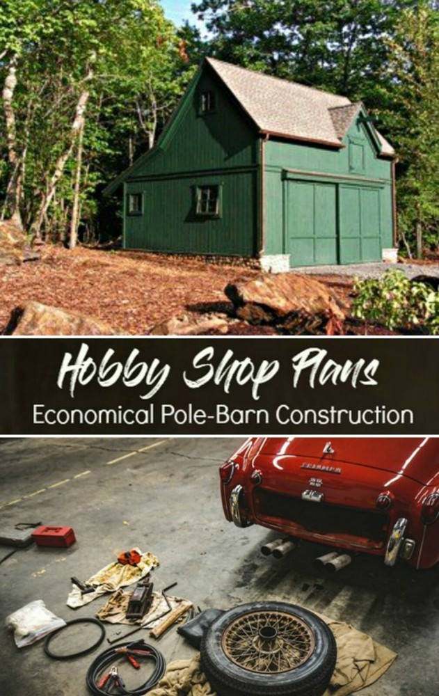 14 Hobby Barn Designs - Complete Pole-Barn Construction Plans (S2)