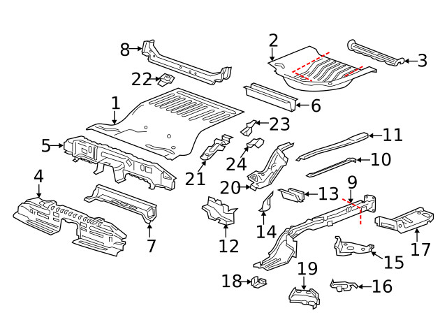 Genuine GM Lower Bracket 23111622