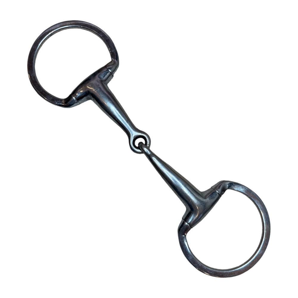 Eggbutt Widemouth Single Break Snaffle in Stainless Steel - 5 1/2"