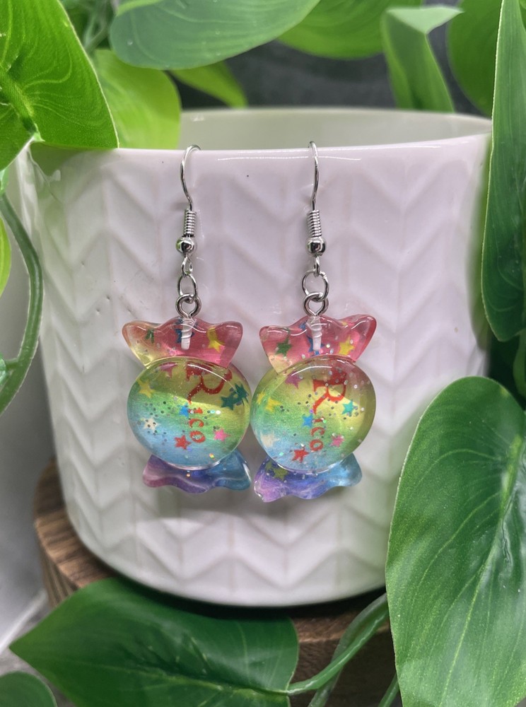 2” Silver-tone Candy Boho Drop Dangle Earring Set  New Free Ship B7775
