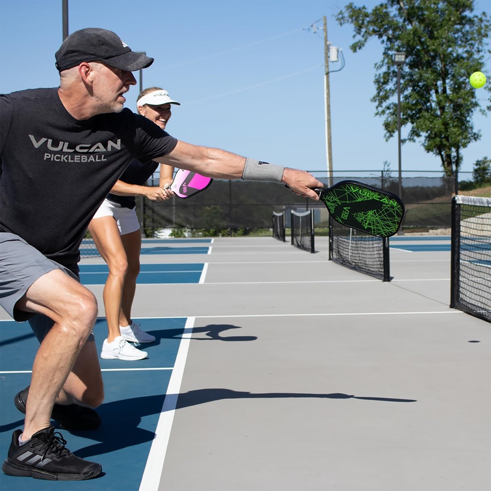 Vulcan V330 Pickleball Paddle Hybrid Polypropylene Core Graphite Surface
