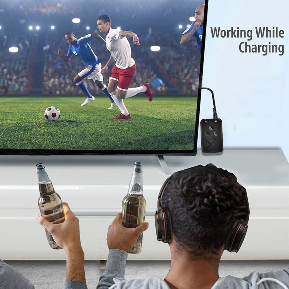 Bluetooth Receiver Transmitter 2-in-1 Wireless Audio 3.5mm Jack RCA Adapter☑@