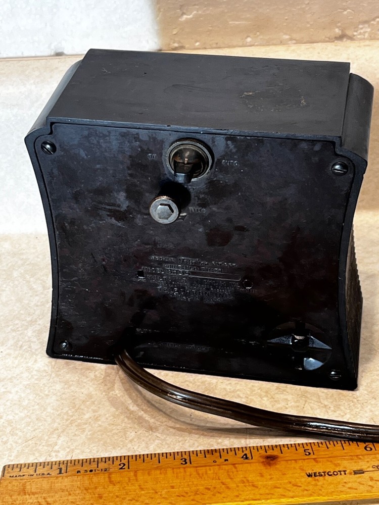 VINTAGE Telechron 8H55 Bakelite Shelf Clock-Timer-Working