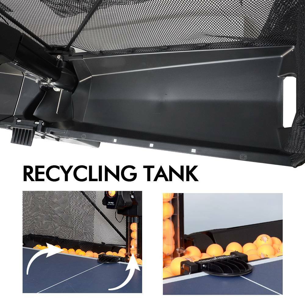 Table Tennis Robot Automatic Ping Pong Pitching Machine Training Practice w/Net