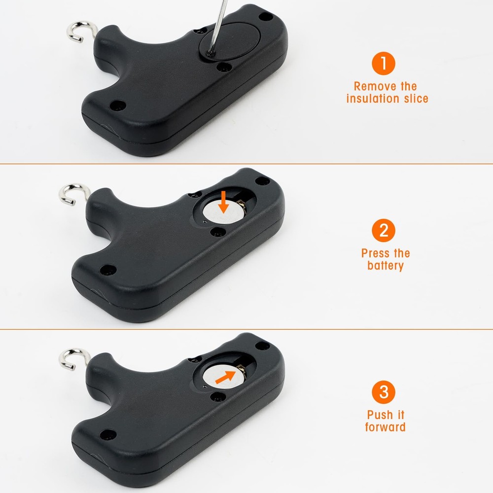 Archery Compound Bow Scale Portable Digital Draw Weight Scale, Small, Black