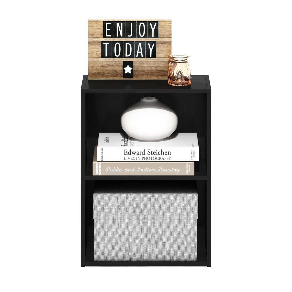 Luder 2-Tier Open Shelf Bookcase Pink/White