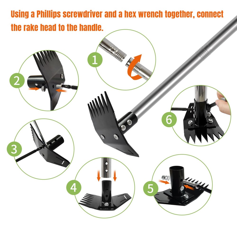 ATLRGISL Weed Puller Tool with Long Handle, Manual Weed Remover Tool, 2 in 1 ...