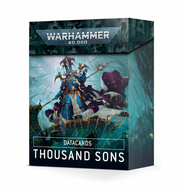 Games Workshop Warhammer 40K Thousand Sons Datacards Box