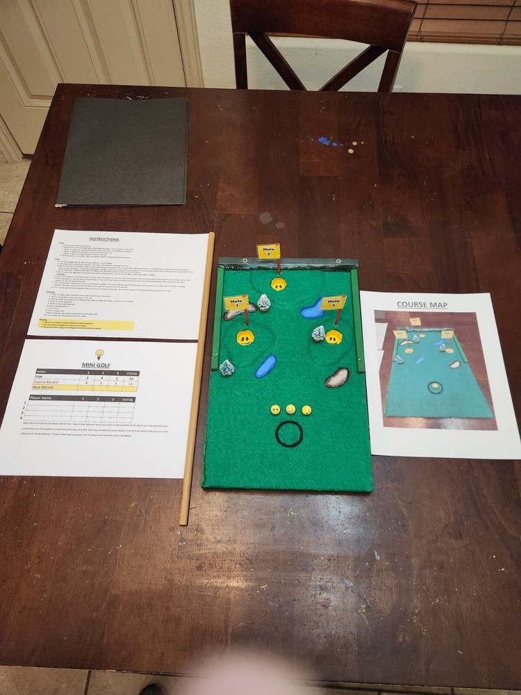 Cornhole Miniature Golf Putting Family Game