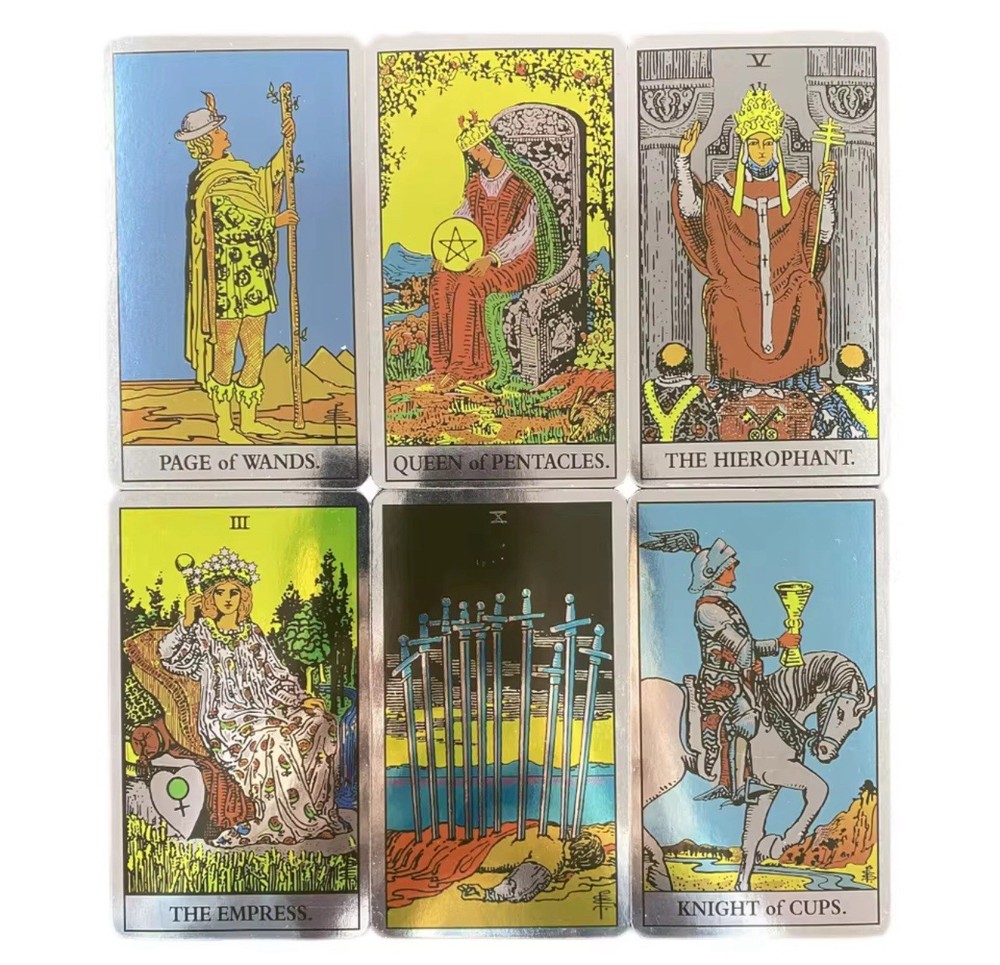 A.E. Waite Holographic Tarot Card Deck