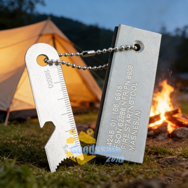 1PCS Permanent Flint Eternal Lighter With Multitool Keychain Bottle Opener Ruler