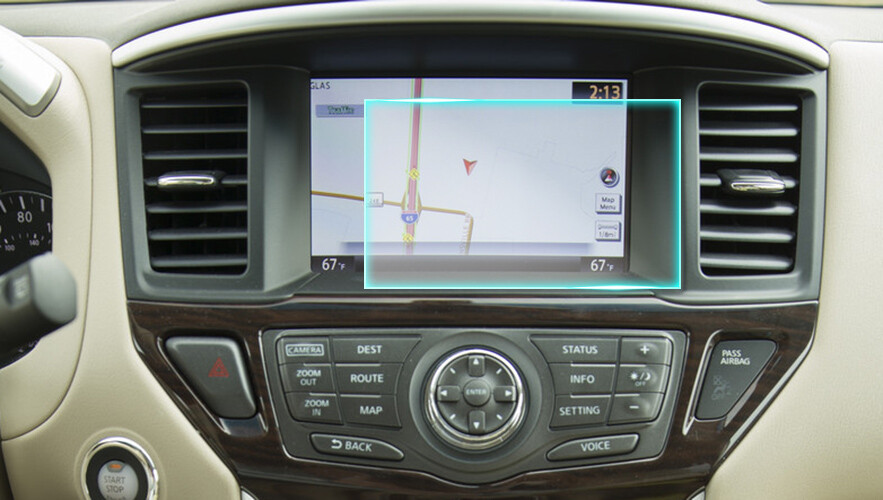 Crystal Clear Screen Protector for 2015 Nissan Pathfinder Vehicle Navigation