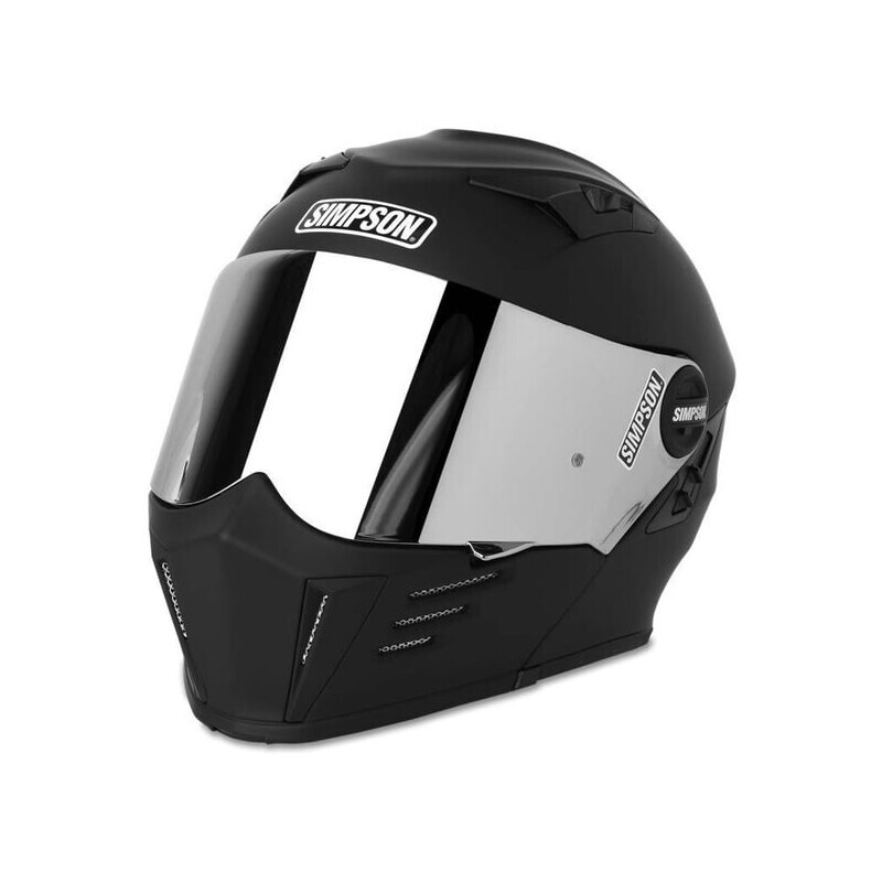 Simpson Helmet M59M3; Mod Bandit Medium Full Face Flat Black DOT/ECE