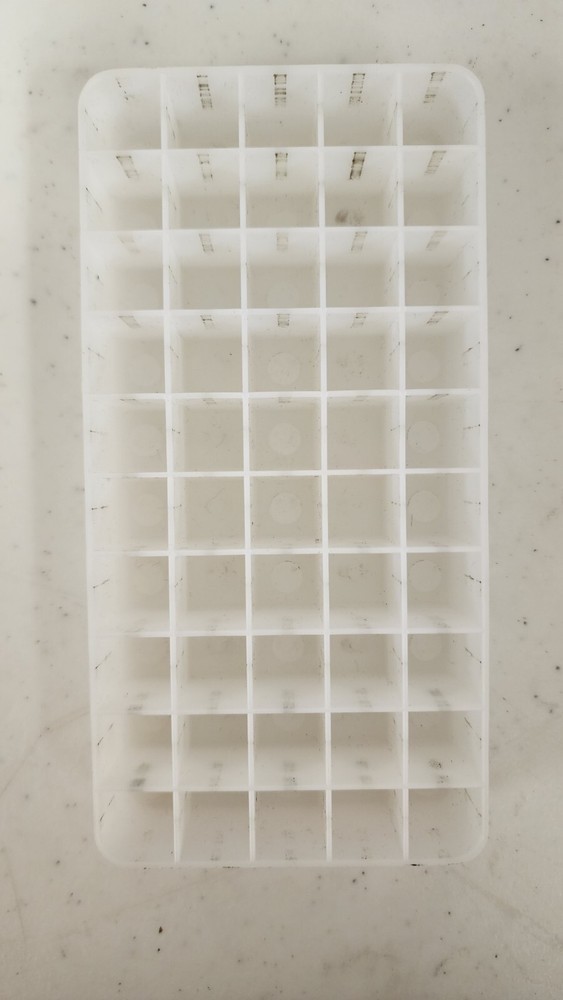 Ammo Ammunition Bullet Re-Loading Tray/Insert/Holder 40 Caliber White Plastic