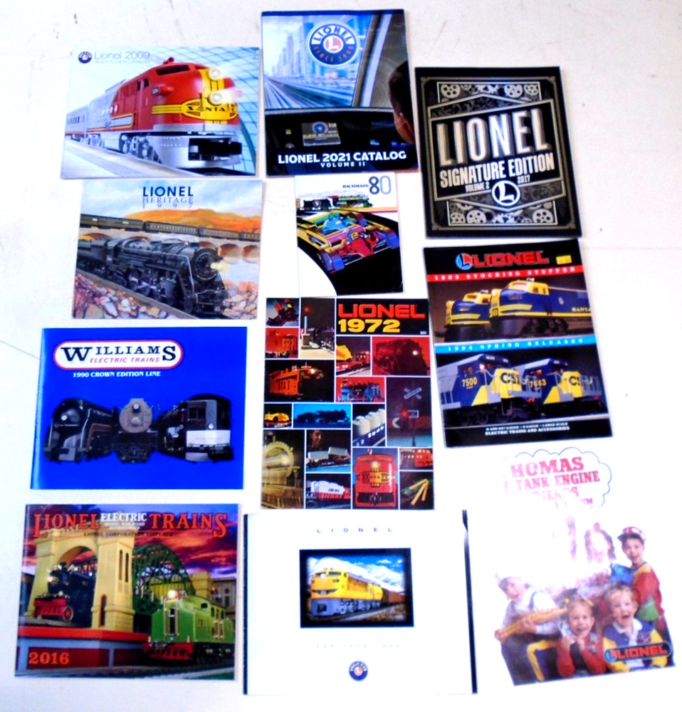 LIONEL & OTHER CATALOGS -  ELEVEN DIFFERENT -  (LISTED BELOW) - LOT H