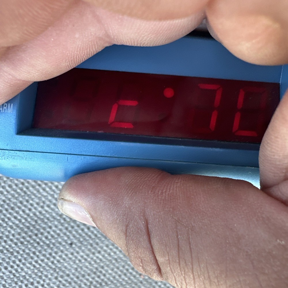Time Alarm Clock Table 5 in Amber luminated