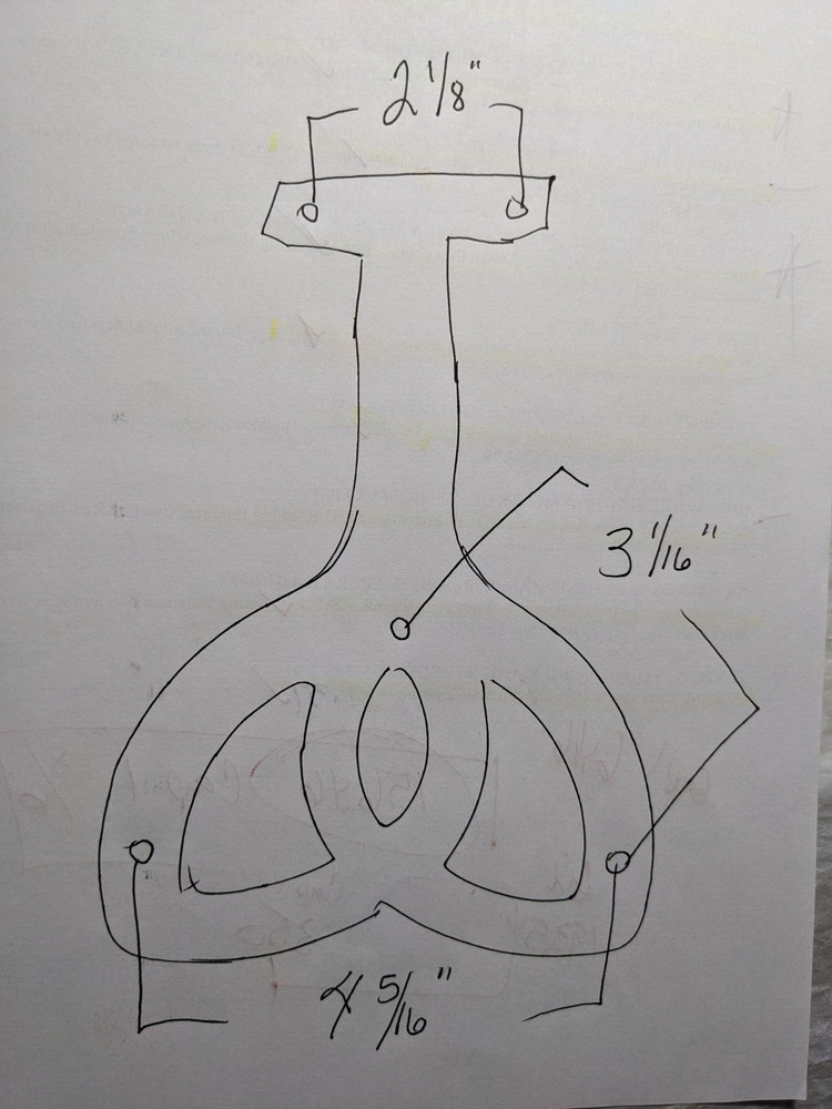 Ceiling Fan Blade Arm Replacement White Arm 1 pc (#B9HW)