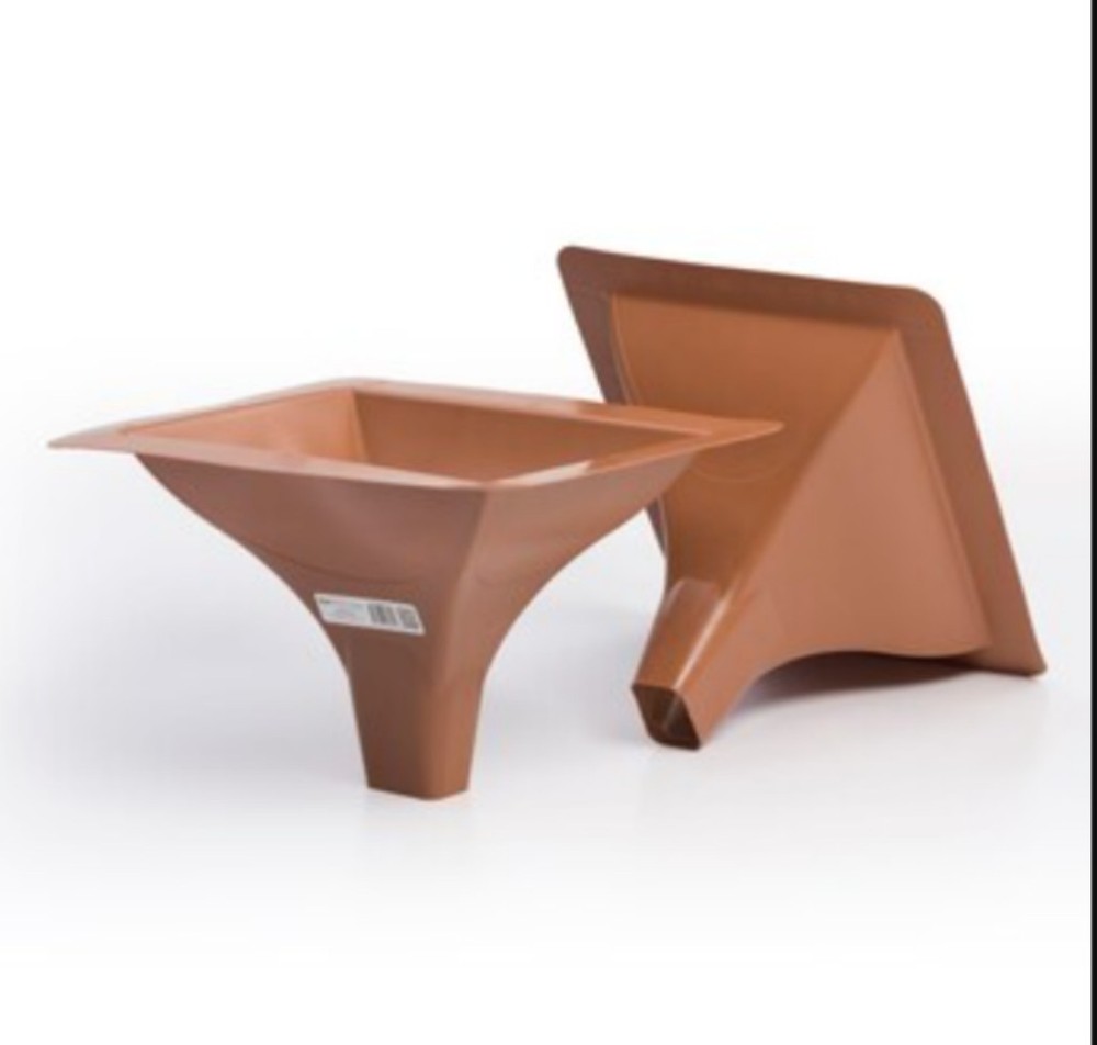 2x Trex RainEscape Down Spout for Deck Drainage System - Brown
