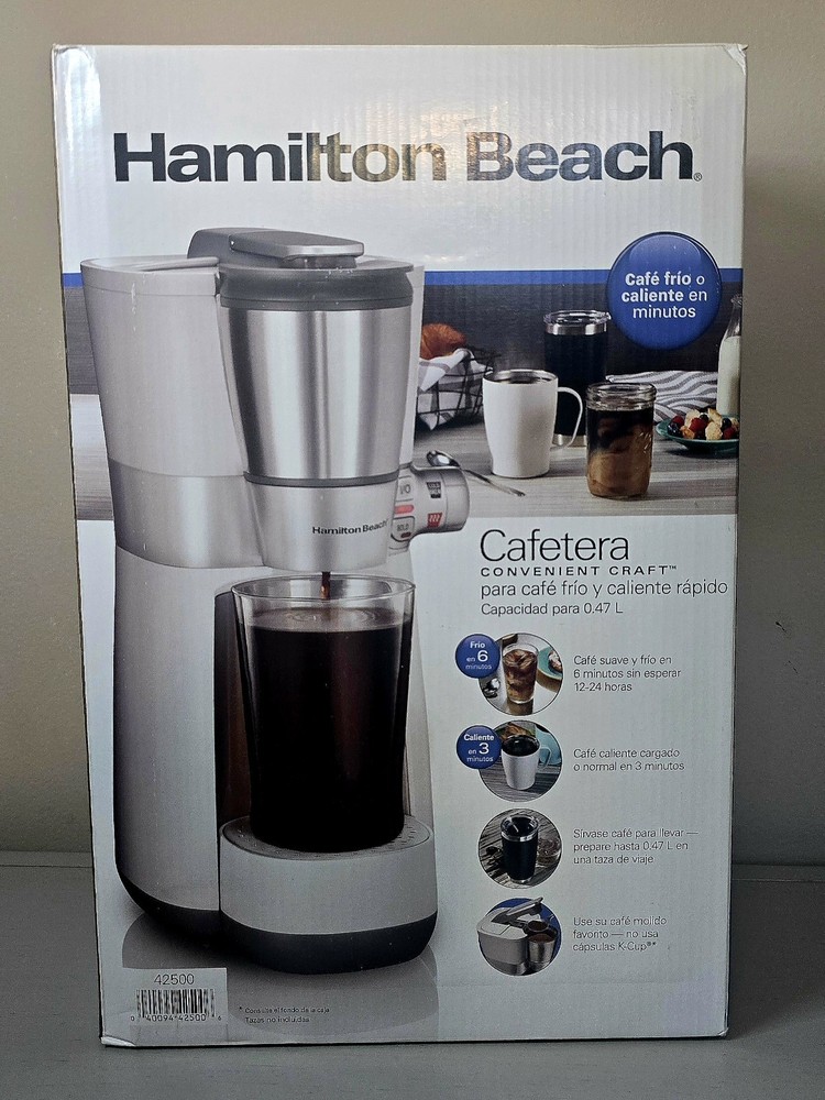 -Hamilton Beach Convenient Craft Rapid Cold and Hot Brew Coffee Maker
