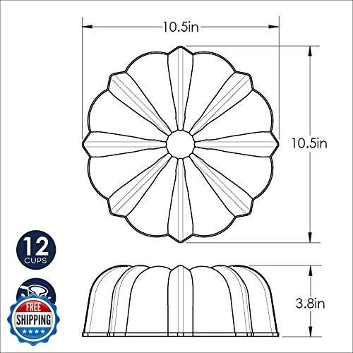 Nordic Ware Original Bundt, 12-Cup, Graphite