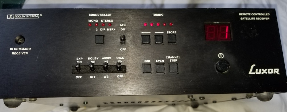Luxor Satellite  Controlled Receiver 9550 Untested but Powers On