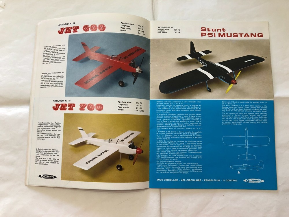 OLYMPIC CATALOG MODELS AIRCRAFT NAVAL.