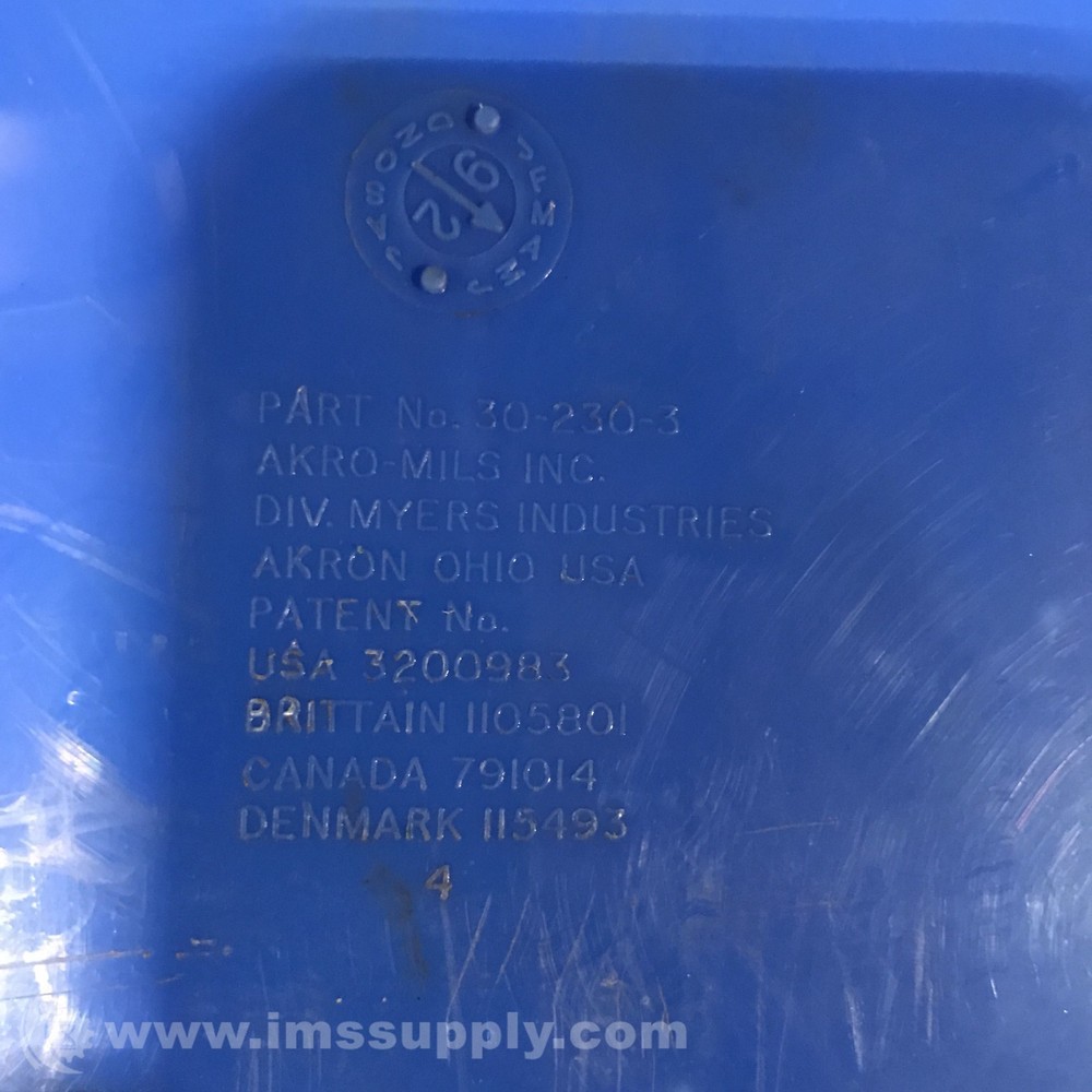 Akro Mils 30-230-3 Hang/Stack Bin Yellow USIP