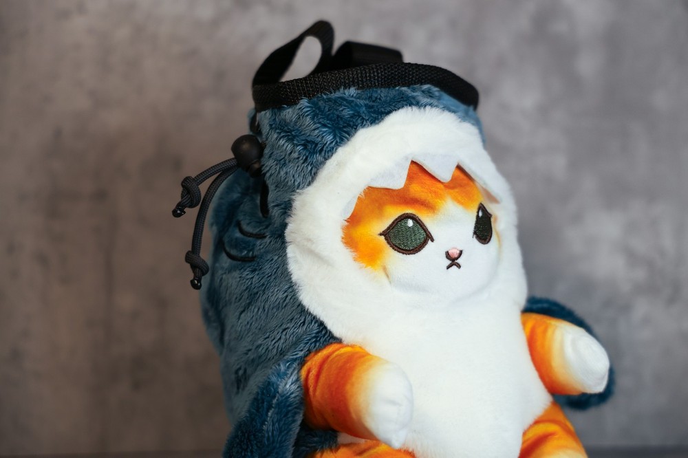 Plush chalk bag "Shark Kitty"