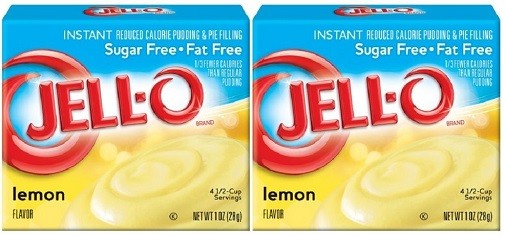 Jello Sugar Free Lemon Instant Pudding & Pie Filling Mix 2 Pack