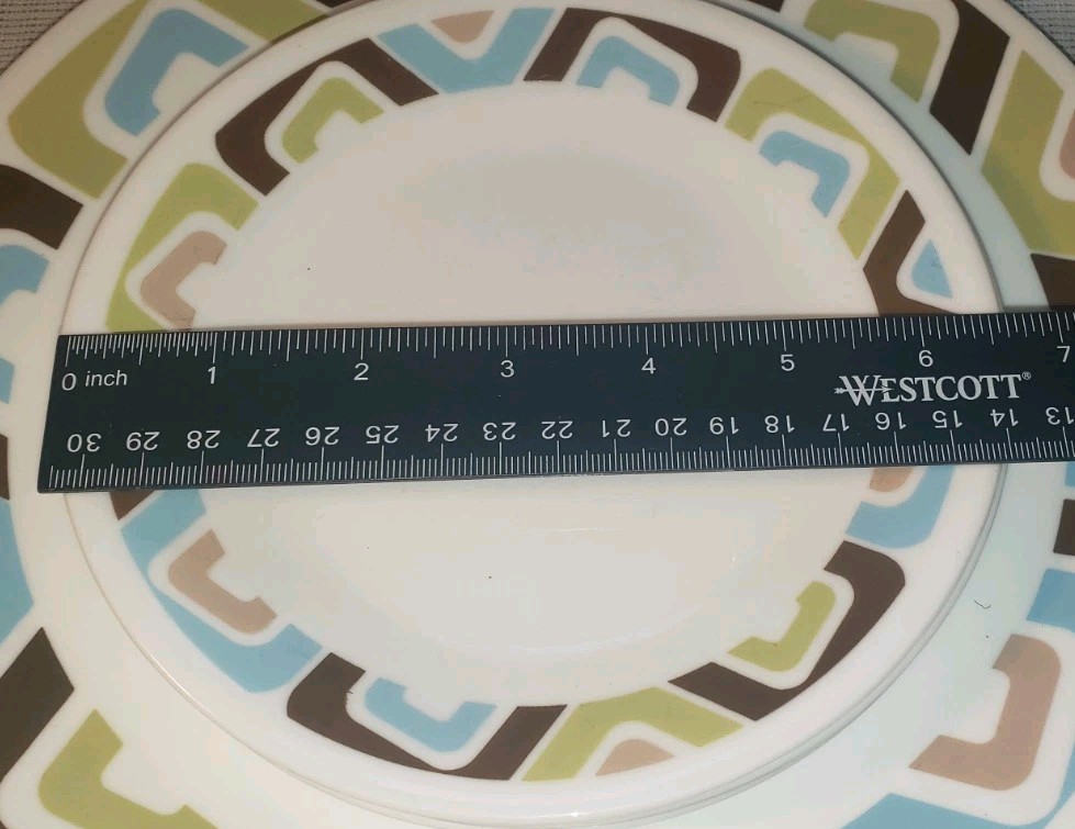 Corning Corelle Vitrelle~'Squared'~ 4 Dinner Plates 10" & 4 Bread Plates 6.5"