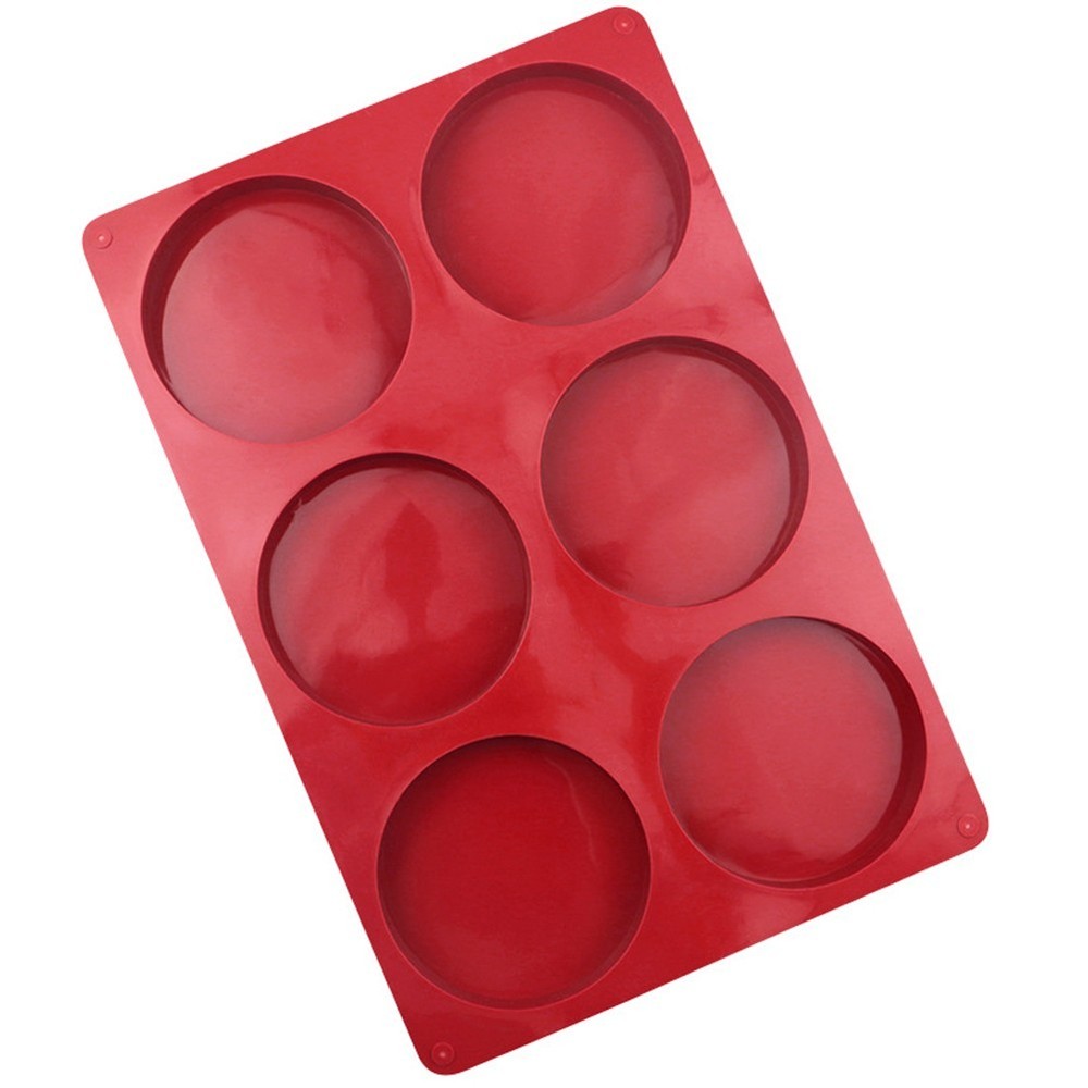 Silicone 6 Cavity Round For Cake for Easy DIY Baking and Chocolate Making