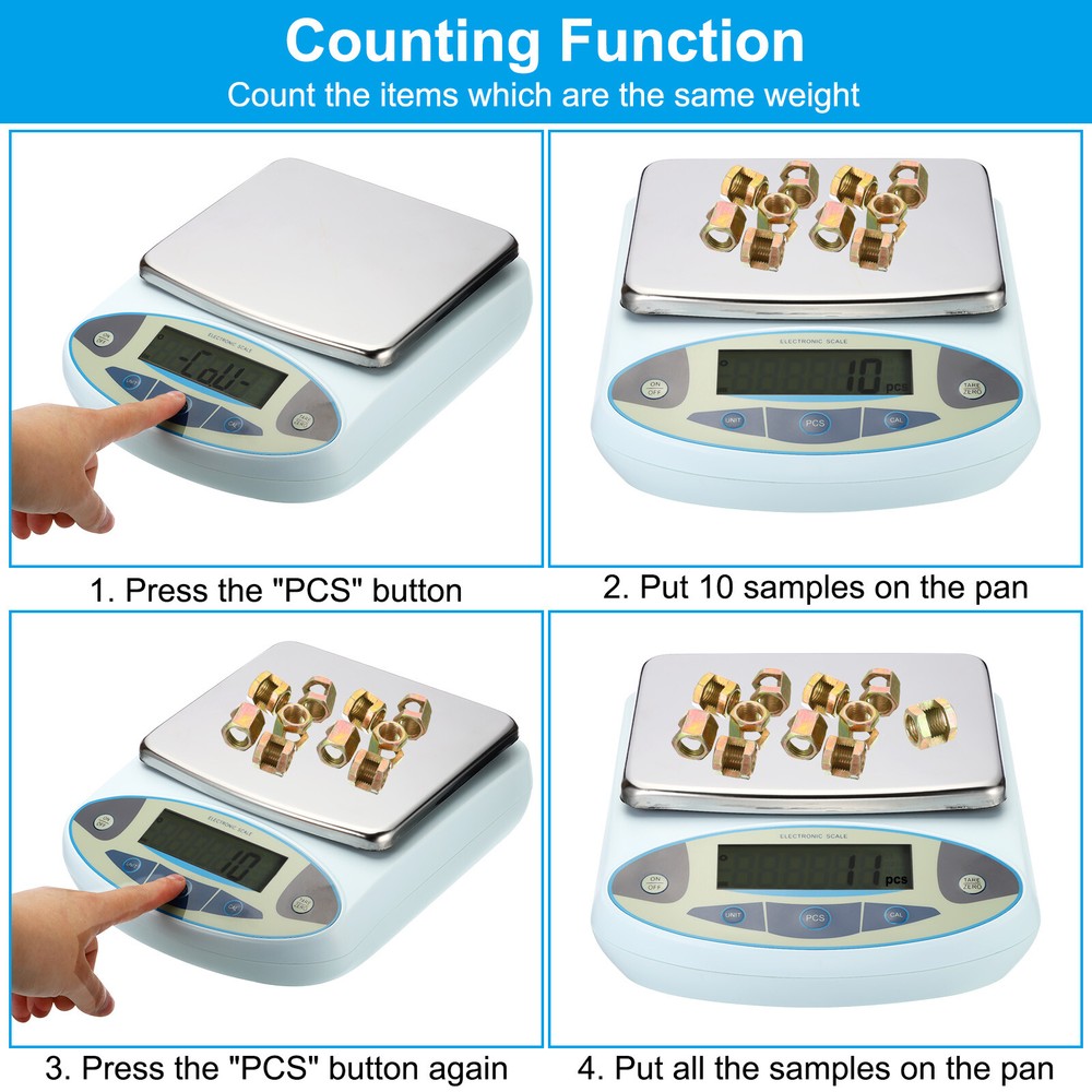 Lab Scale 3000g x 0.01g High Precision Electronic Analytical Balance Sensitive