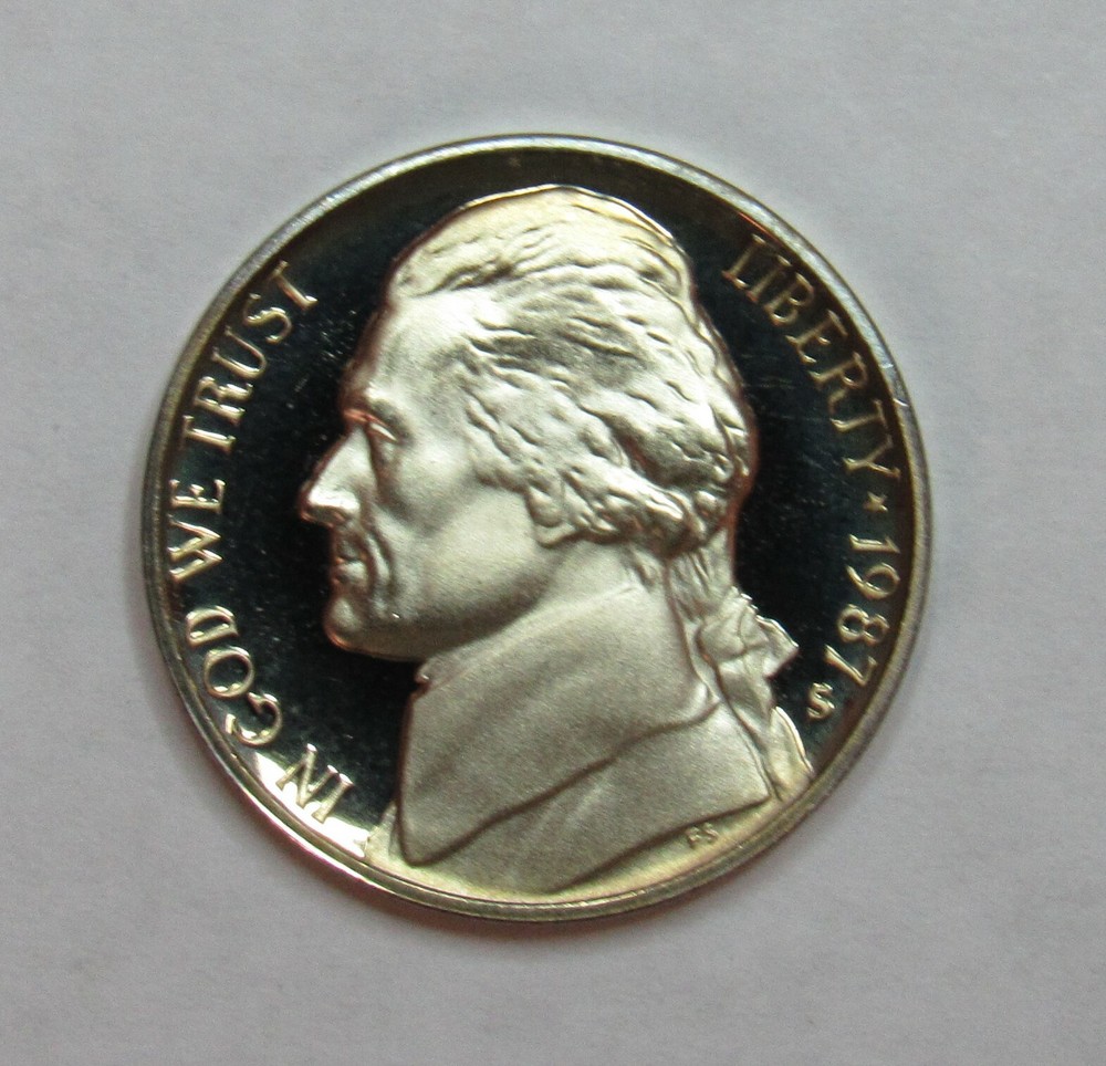1987 S Proof Jefferson Nickel