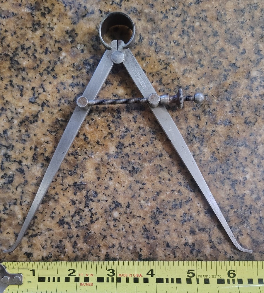 🗽 VINTAGE STARRETT TOOL 6" ID CALIPER