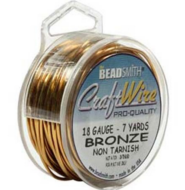 BeadSmith Non-Tarnish Bronze 18ga 21FT Craftwire