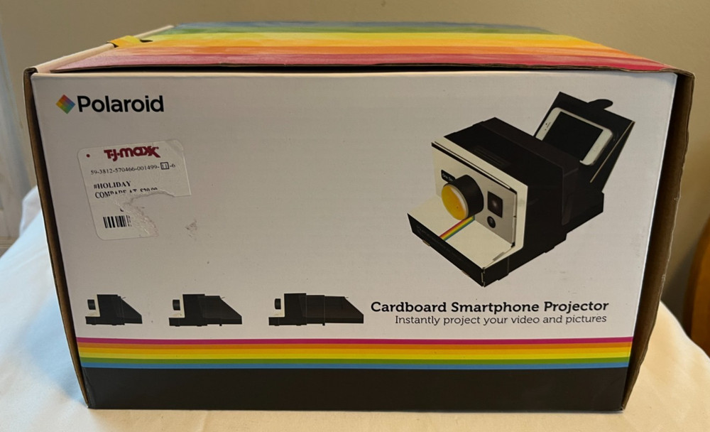 Polaroid Cardboard Smartphone Projector Opened- Never Used