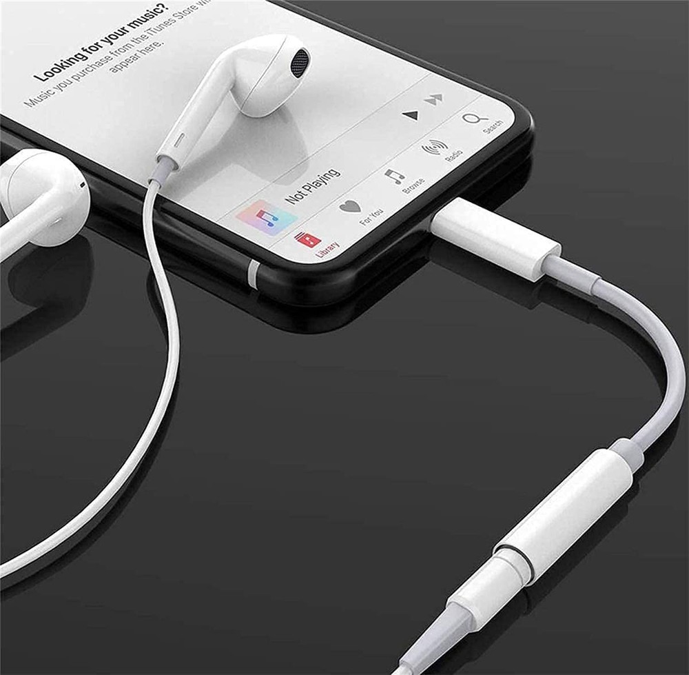 Lightning to 3.5 mm Headphone Jack Adapter, 3Pack, White/Lightning 3.5mm