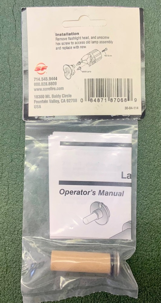 SureFire MN30 Lamp Assembly Flashlight Bulb 60 Lumens Replacement - NEW