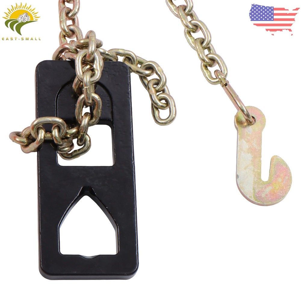 Heavy Duty Fence Post Pullers with Puller Plate & 47in Chain 36in T Post Puller