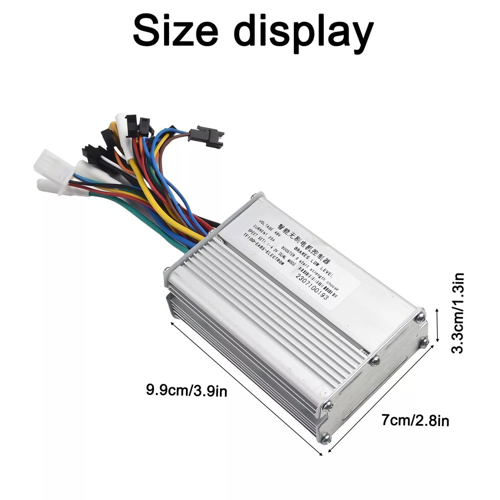 New 48V/25A 1200W Brushless Motor Controller For Scooter Motor Speed Controller
