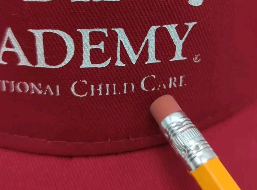 KIDDIE ACADEMY hat red adjustable snapback cap Child Size