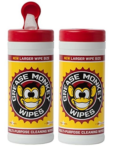 Grease Monkey Wipes, Multi-Purpose, Heavy Duty Cleaning Wipes Assorted Sizes