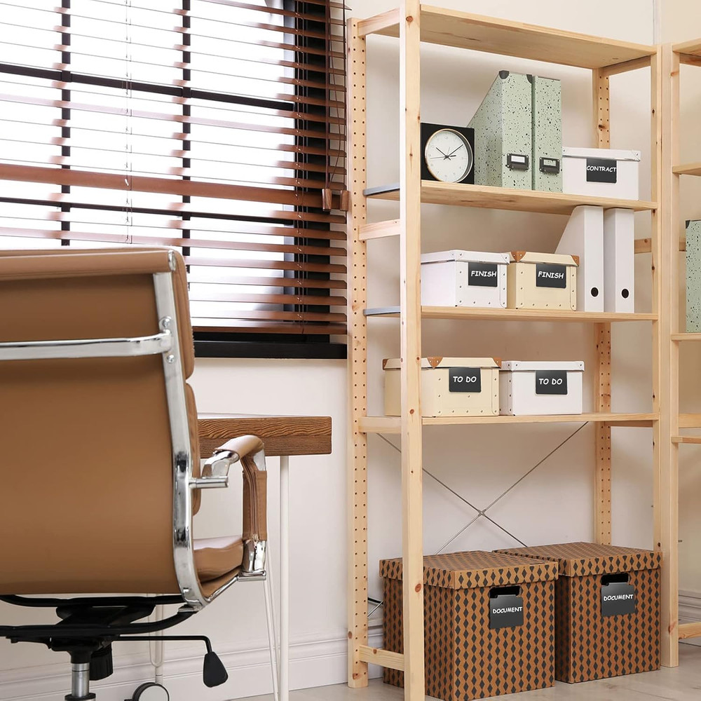 25 Pieces Basket Labels Clips Removable Bin Tags Includes 18 Kitchen Bin Labe...