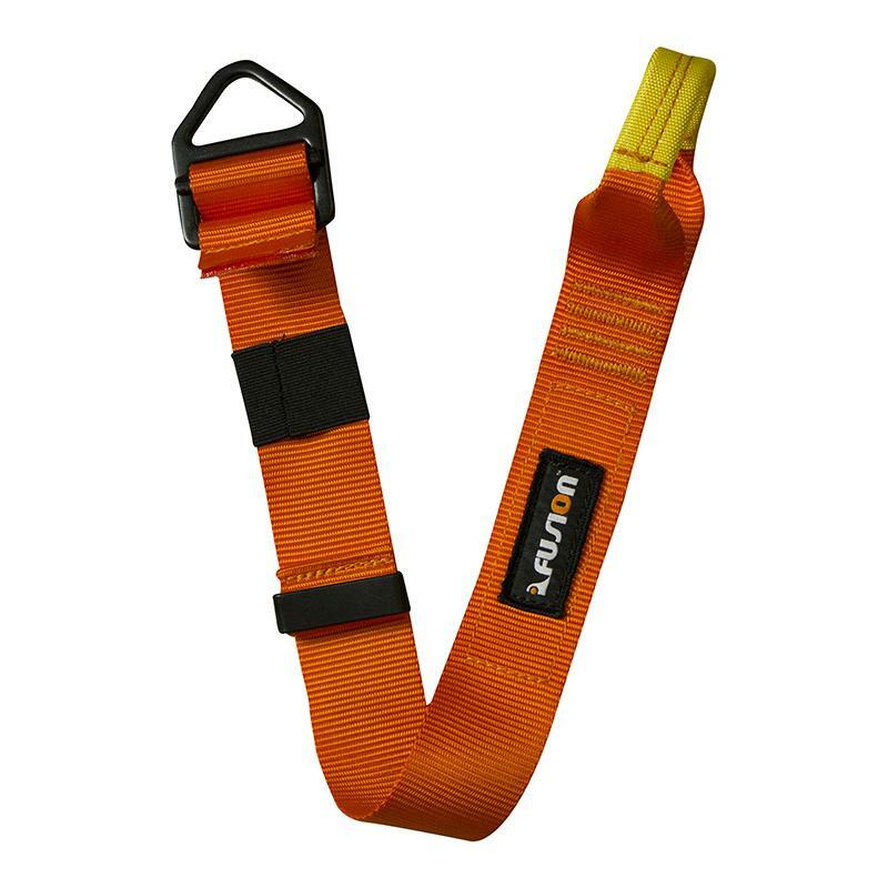 FUSION ADJUSTABLE SINGLE LEG LANYARD W/LOOP & ADJUSTABLE DELTA RING 36"