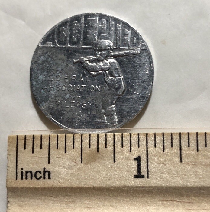 Federal Association Epilepsy Aluminum Token