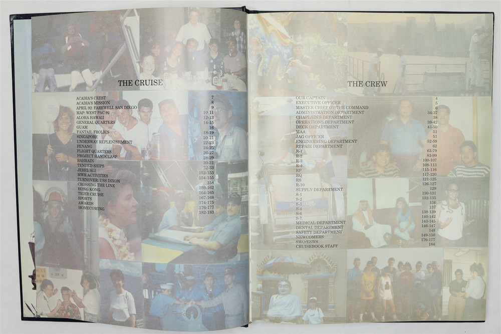 USS Acadia (AD-42) 1992 Westpac Deployment Cruise Book