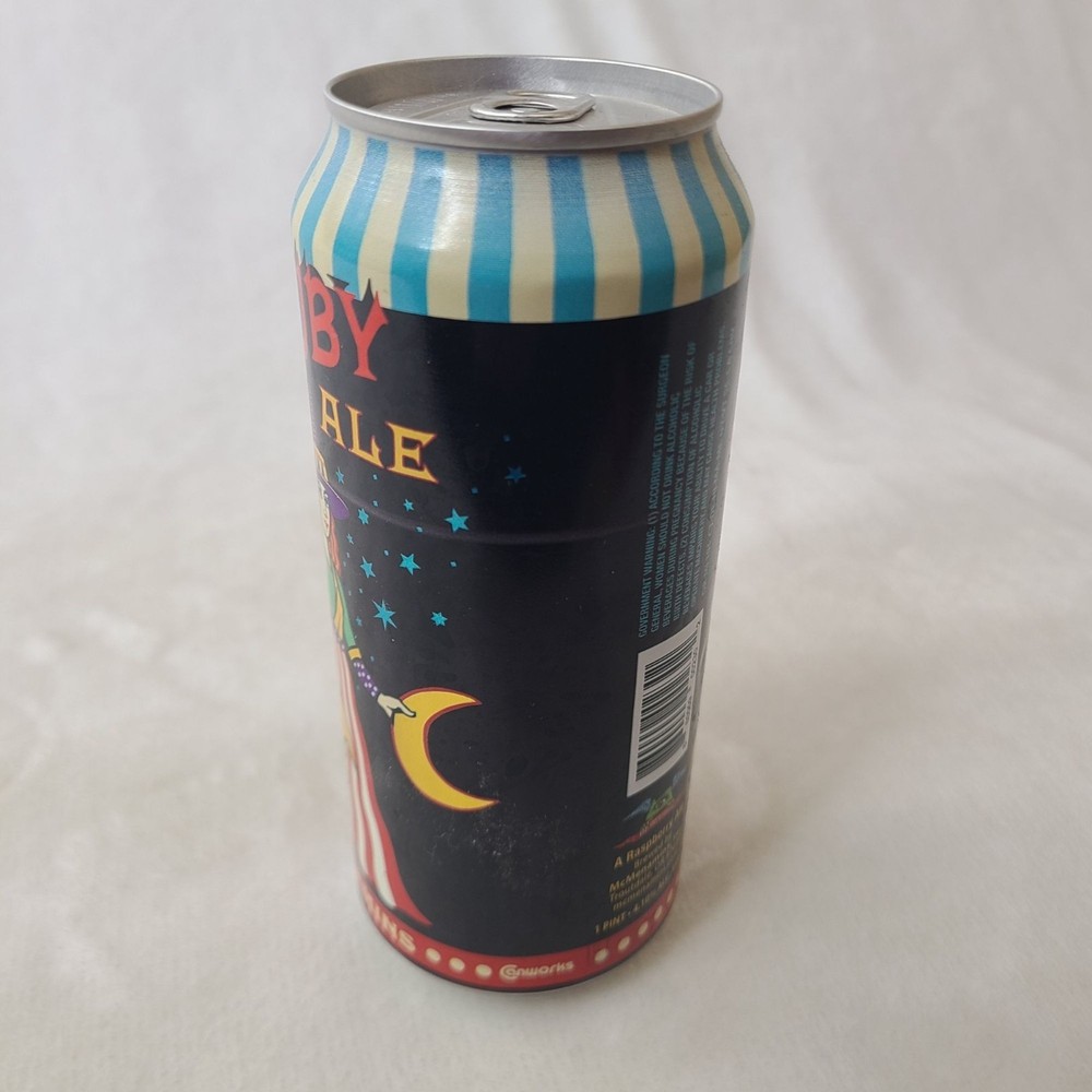 McMenamins Ruby Ale Empty Beer Can Bottom Opened Portland Oregon Raspberry Ale