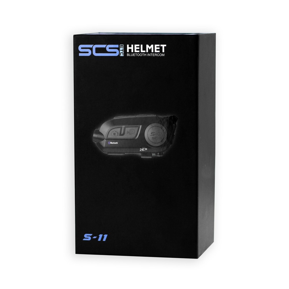 SCS S-11 Bluetooth Intercom With Integral 2K HD Action Video Camera