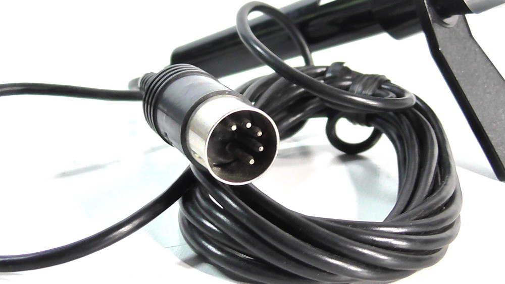 VINTAGE MICROPHONE WITH 5 PIN CONNECTOR + STAND