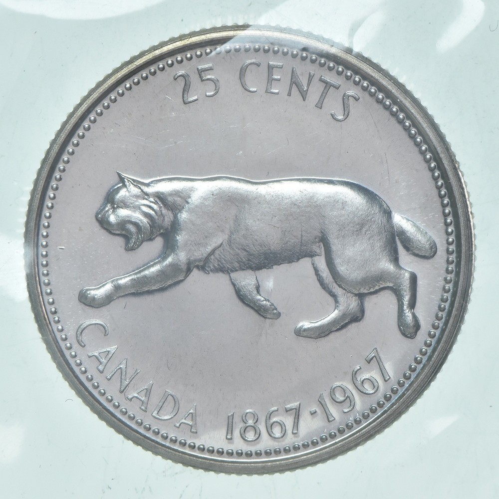 1967 Canada 25 Cents 80% Silver